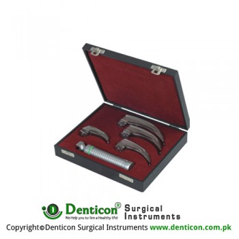 Apollo™ Standard McIntosh Laryngoscope Set With Battery Handle Ref:- AN-290-01 and Blades Ref:- AN-210-01 to AN-210-03 Stainless Steel,